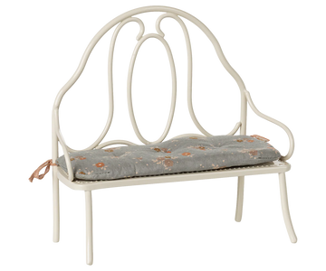 Vintage bench, Miniature - Off white